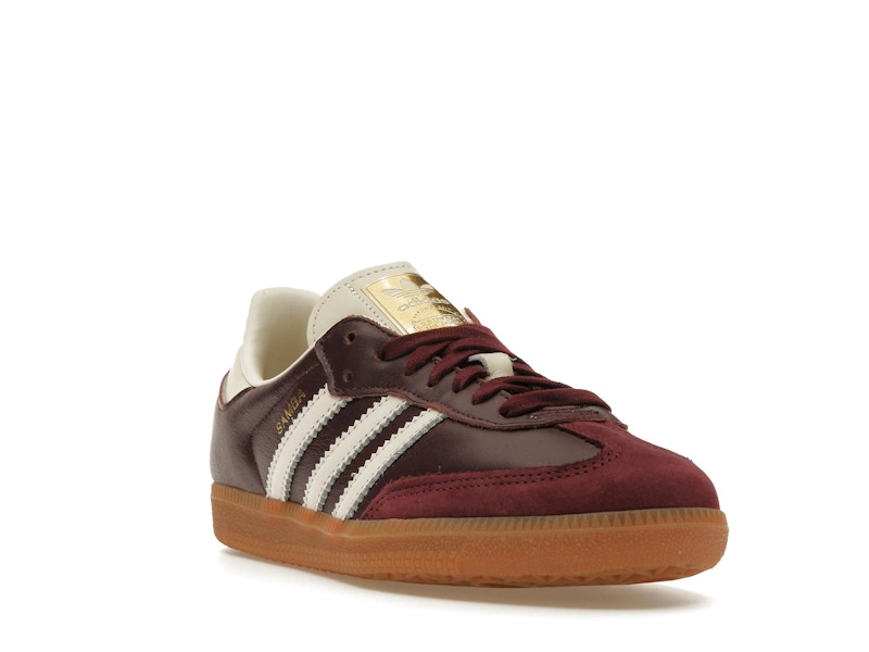 adidas Samba OG Maroon Gold Metallic (Women's) - image 7