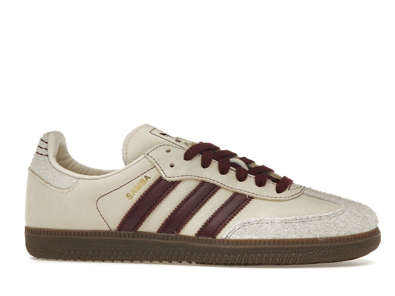 adidas Samba OG Wonder White Maroon (Women's) - image 2