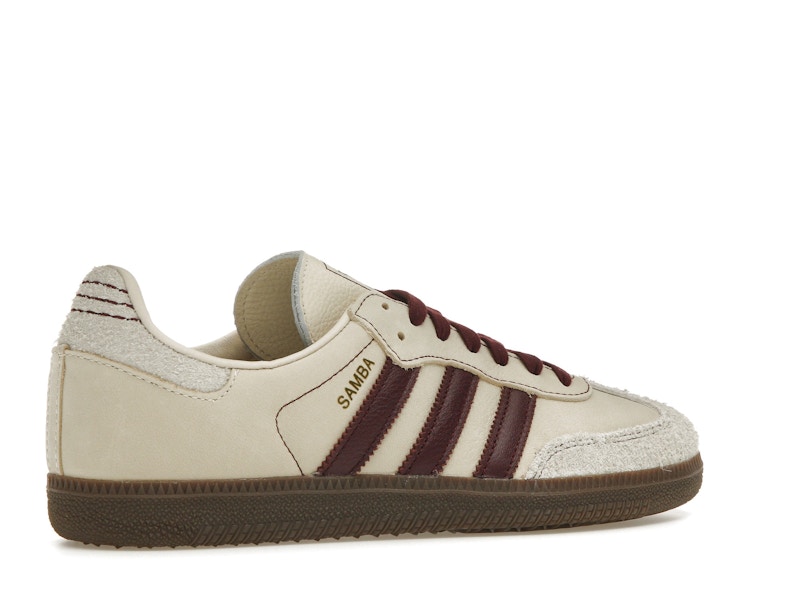adidas Samba OG Wonder White Maroon (Women's) - image 34