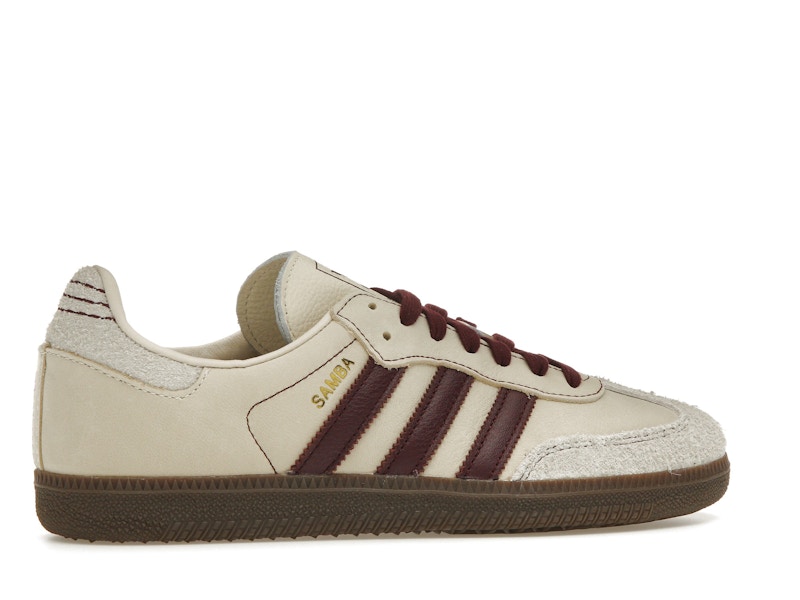 adidas Samba OG Wonder White Maroon (Women's) - image 35