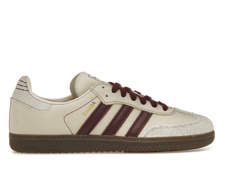 adidas Samba OG Wonder White Maroon (Women's) - image 36