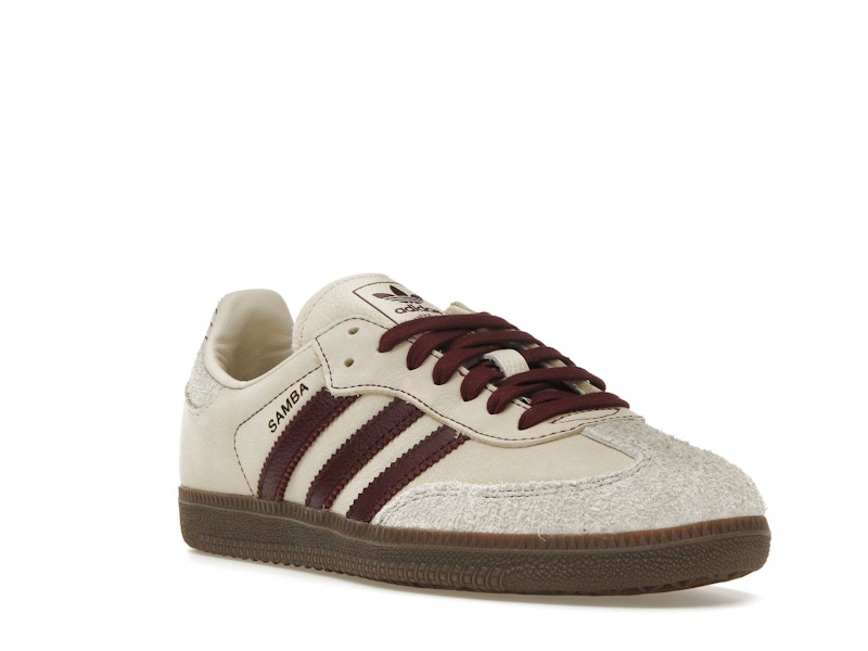 adidas Samba OG Wonder White Maroon (Women's) - image 6