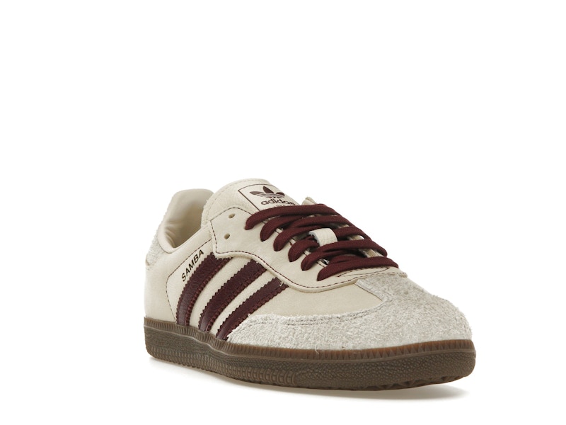 adidas Samba OG Wonder White Maroon (Women's) - image 7