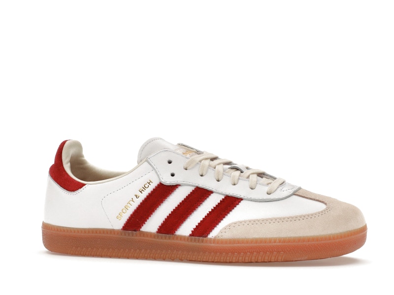 adidas Samba Sporty & Rich White Collegiate Burgundy - image 3