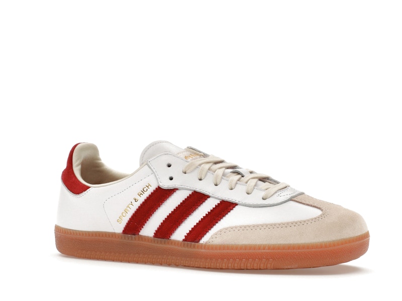 adidas Samba Sporty & Rich White Collegiate Burgundy - image 4