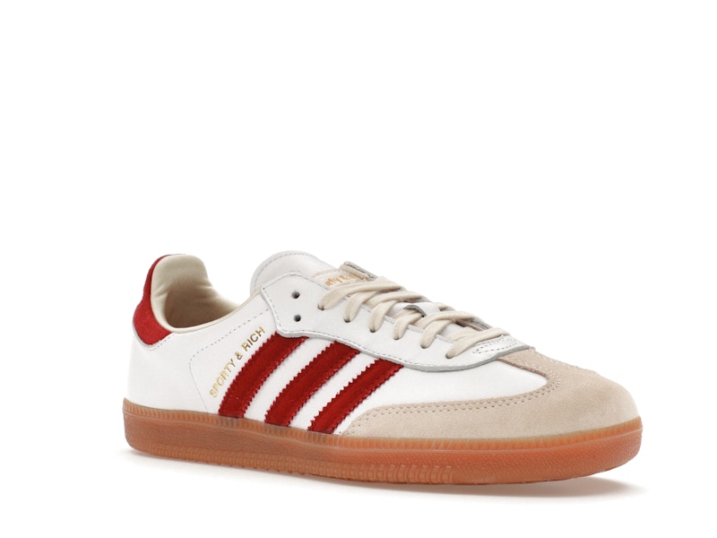 adidas Samba Sporty & Rich White Collegiate Burgundy - image 5