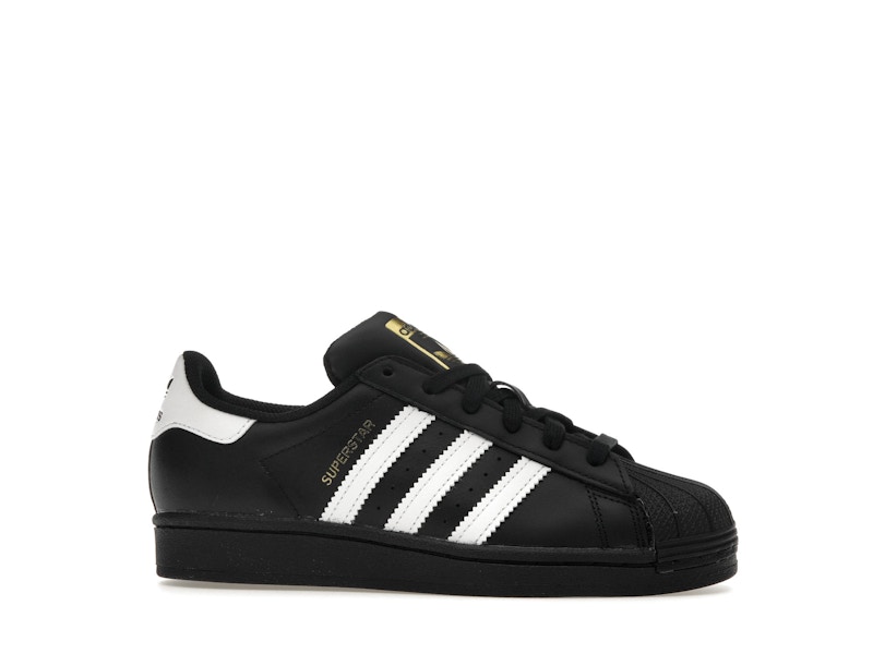 adidas Superstar Core Black Cloud White Gold (GS) - image 2