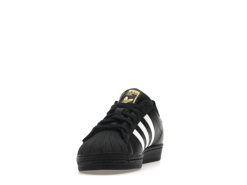 adidas Superstar Core Black Cloud White Gold (GS) - image 12