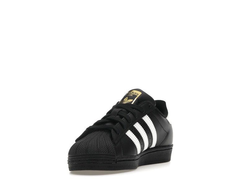 adidas Superstar Core Black Cloud White Gold (GS) - image 13