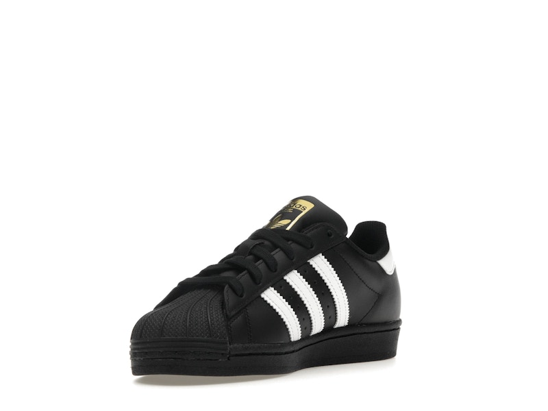adidas Superstar Core Black Cloud White Gold (GS) - image 14