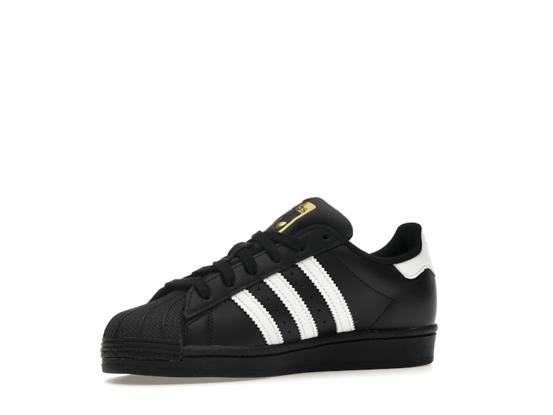 adidas Superstar Core Black Cloud White Gold (GS) - image 16