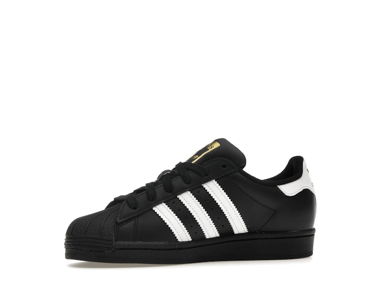 adidas Superstar Core Black Cloud White Gold (GS) - image 17