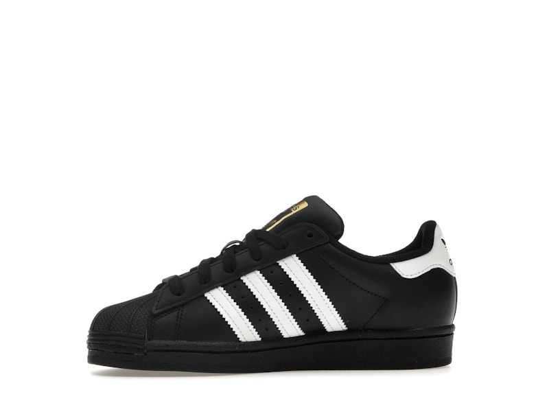 adidas Superstar Core Black Cloud White Gold (GS) - image 18