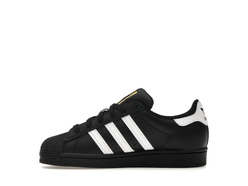 adidas Superstar Core Black Cloud White Gold (GS) - image 19