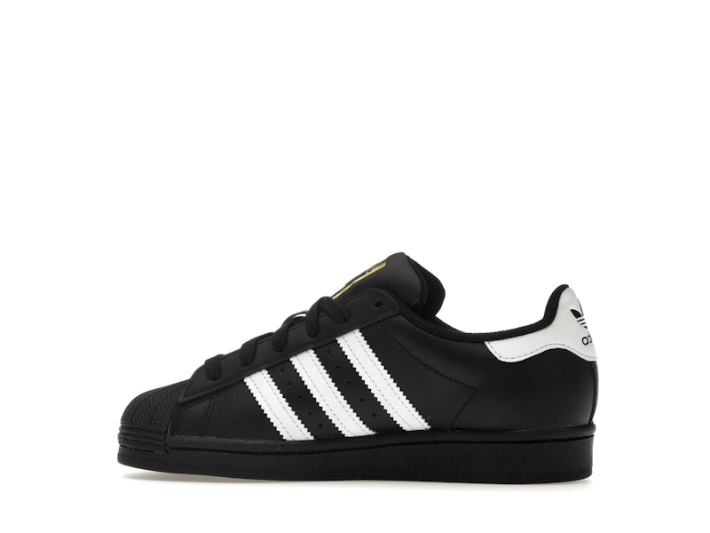 adidas Superstar Core Black Cloud White Gold (GS) - image 20