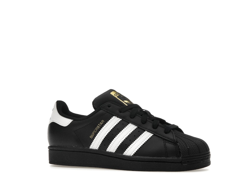adidas Superstar Core Black Cloud White Gold (GS) - image 3