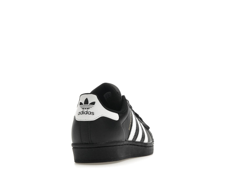 adidas Superstar Core Black Cloud White Gold (GS) - image 30