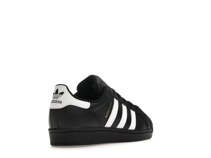 adidas Superstar Core Black Cloud White Gold (GS) - image 32