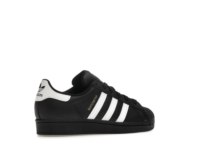 adidas Superstar Core Black Cloud White Gold (GS) - image 34