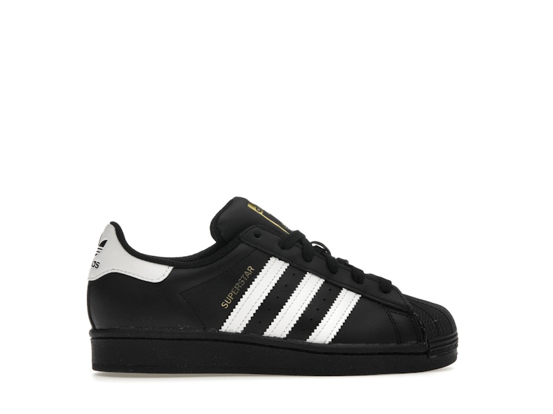adidas Superstar Core Black Cloud White Gold (GS) - image 36