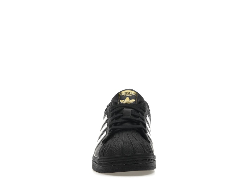 adidas Superstar Core Black Cloud White Gold (GS) - image 10