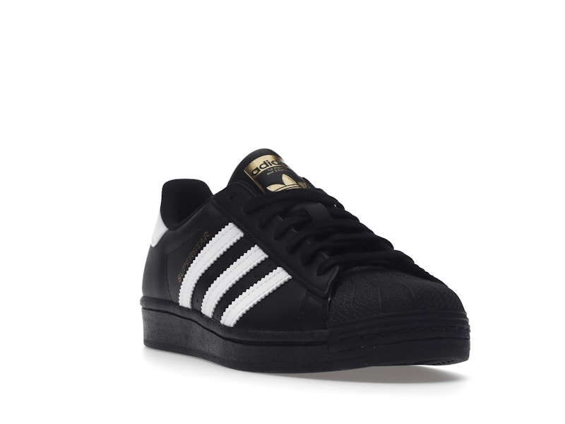 adidas Superstar Core Black Cloud White Gold - image 7
