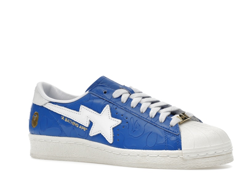 adidas Superstar Vintage Bape Blue White - image 4