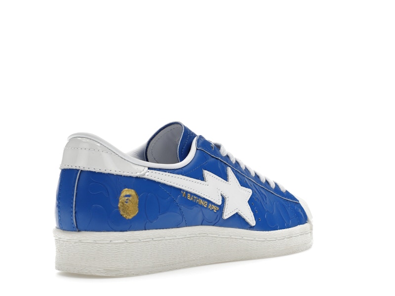 adidas Superstar Vintage Bape Blue White - image 32