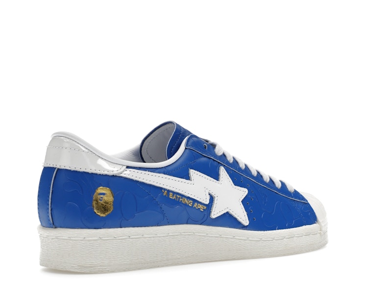 adidas Superstar Vintage Bape Blue White - image 33