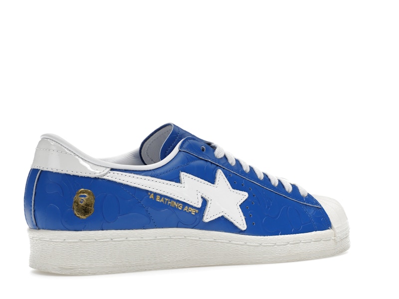 adidas Superstar Vintage Bape Blue White - image 34