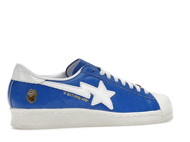 adidas Superstar Vintage Bape Blue White - image 35