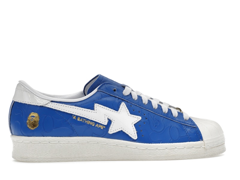 adidas Superstar Vintage Bape Blue White - image 36