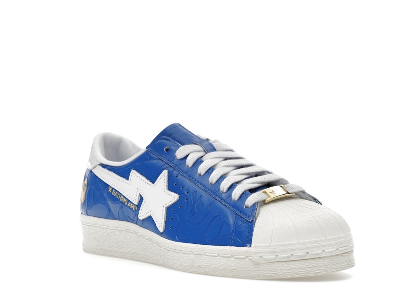 adidas Superstar Vintage Bape Blue White - image 6