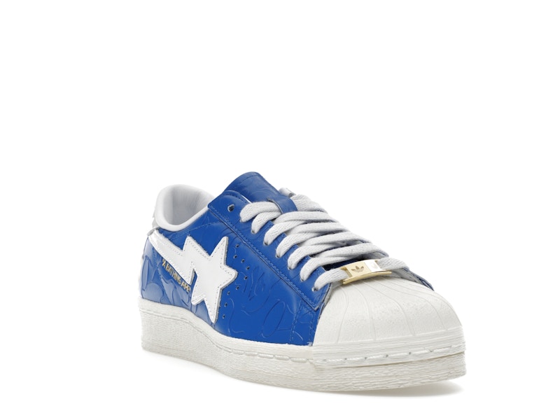 adidas Superstar Vintage Bape Blue White - image 7