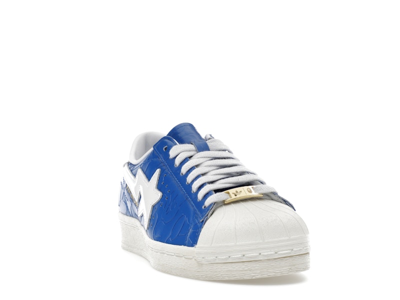adidas Superstar Vintage Bape Blue White - image 8