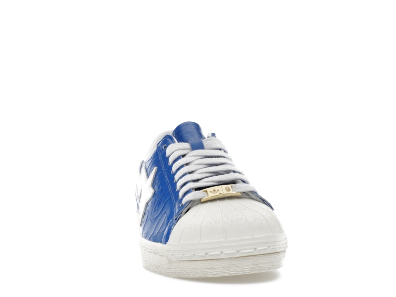 adidas Superstar Vintage Bape Blue White - image 9