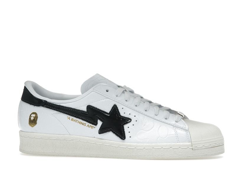 adidas Superstar Vintage Bape White Black - image 2
