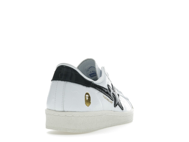 adidas Superstar Vintage Bape White Black - image 30