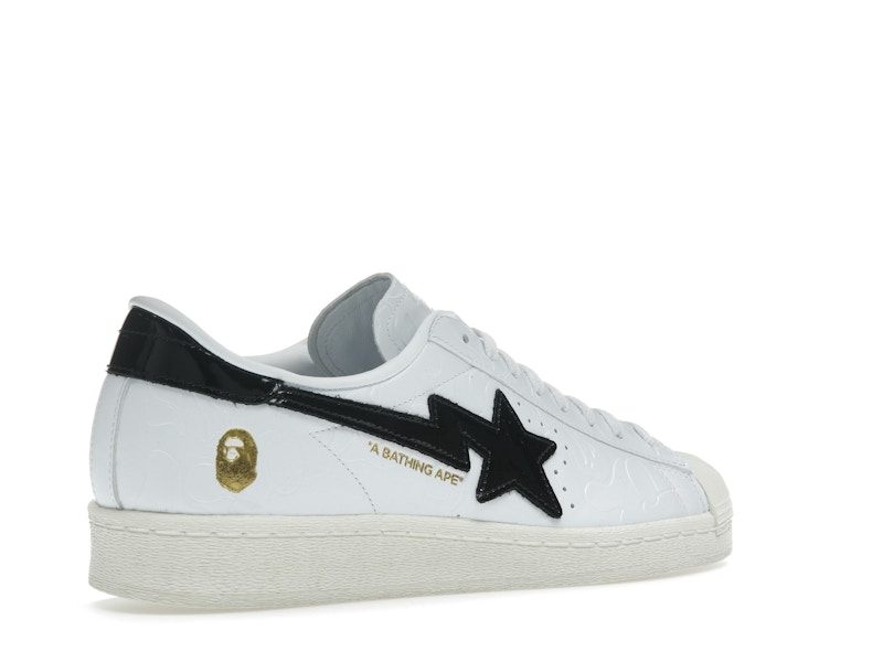 adidas Superstar Vintage Bape White Black - image 33