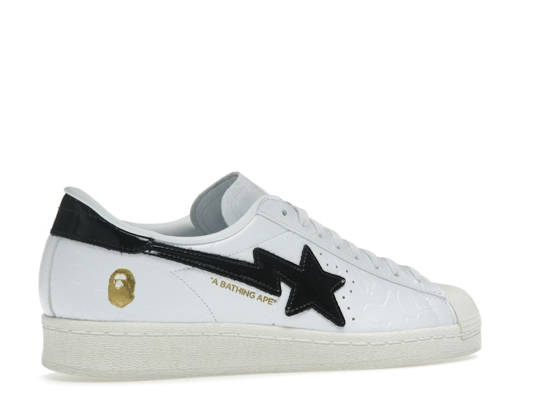 adidas Superstar Vintage Bape White Black - image 34