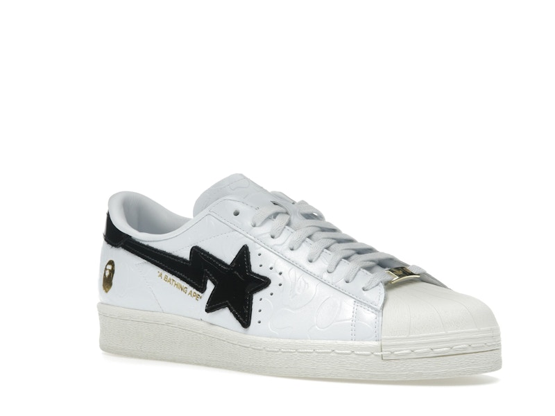 adidas Superstar Vintage Bape White Black - image 5