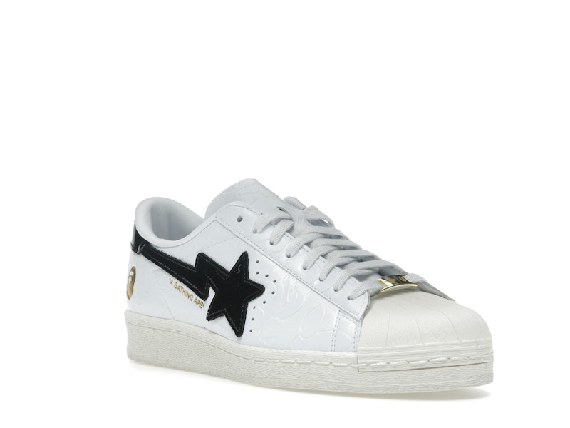 adidas Superstar Vintage Bape White Black - image 6