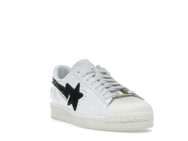 adidas Superstar Vintage Bape White Black - image 7