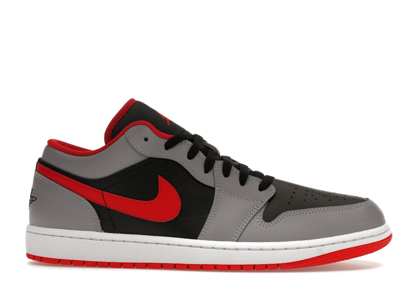 Jordan 1 Low Black Light Smoke Grey Gym Red - image 2