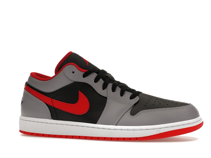 Jordan 1 Low Black Light Smoke Grey Gym Red - image 3
