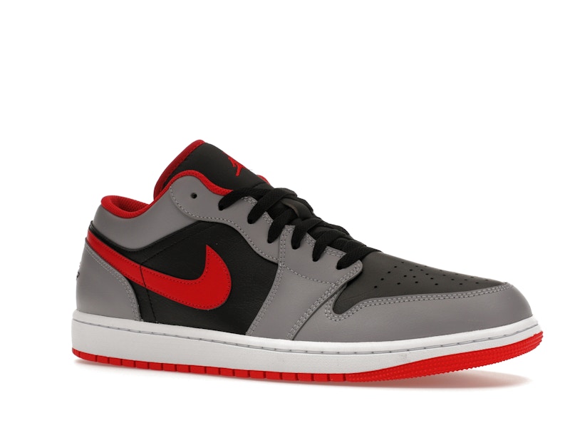 Jordan 1 Low Black Light Smoke Grey Gym Red - image 4
