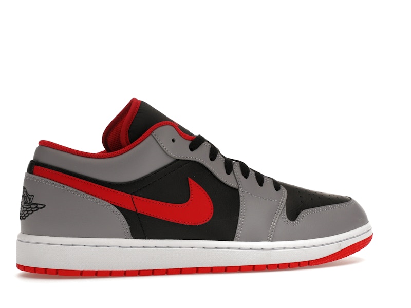 Jordan 1 Low Black Light Smoke Grey Gym Red - image 35