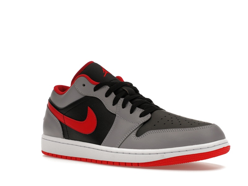 Jordan 1 Low Black Light Smoke Grey Gym Red - image 5