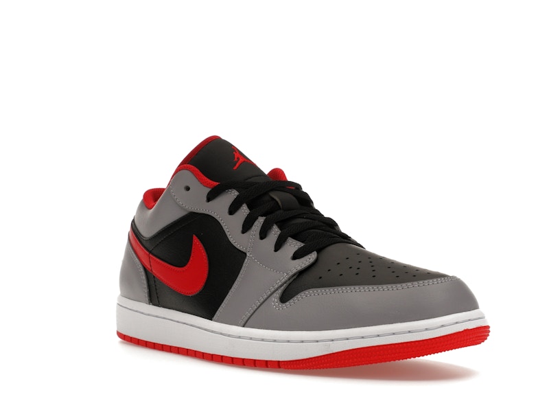 Jordan 1 Low Black Light Smoke Grey Gym Red - image 6