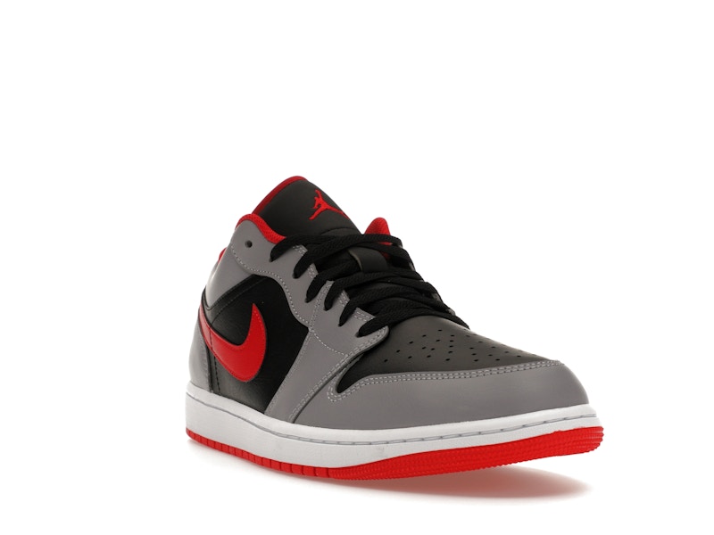 Jordan 1 Low Black Light Smoke Grey Gym Red - image 7